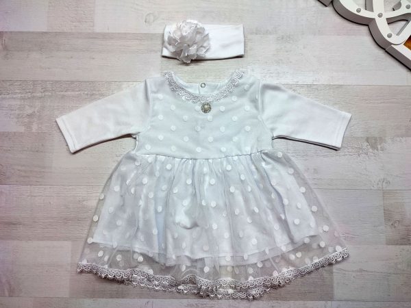 Платье кружевное детское белое 2